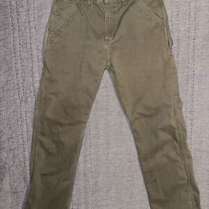 Khaki army green Carhartt carpenter pants 32x32 soft